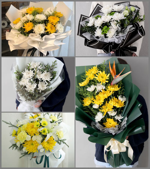 湖北孝感市应城市南垸良种场三分场白事花束代送